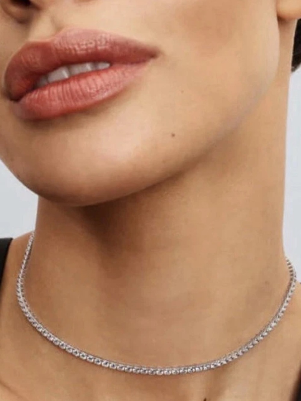 Pandora adjustable Silver Crystal necklace choker for Women